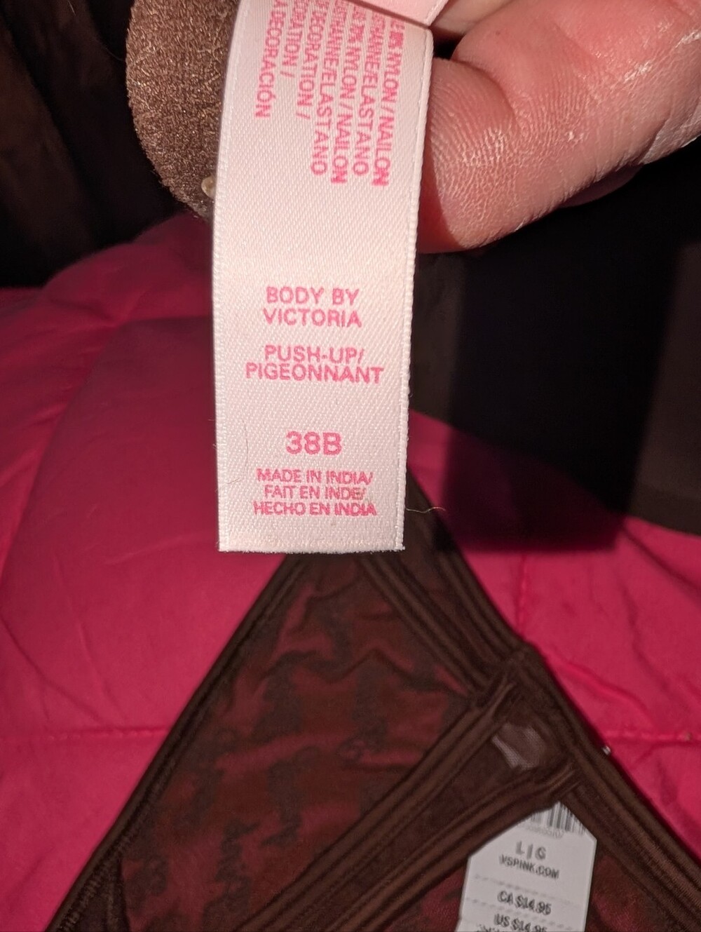 Victoria's Secret Bra & Thong Set 38 B & LG NWT - Picture 3 of 5